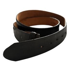 Justins Black Leather Belt Changeable Snap Buckle Mens Western 42” 172BK